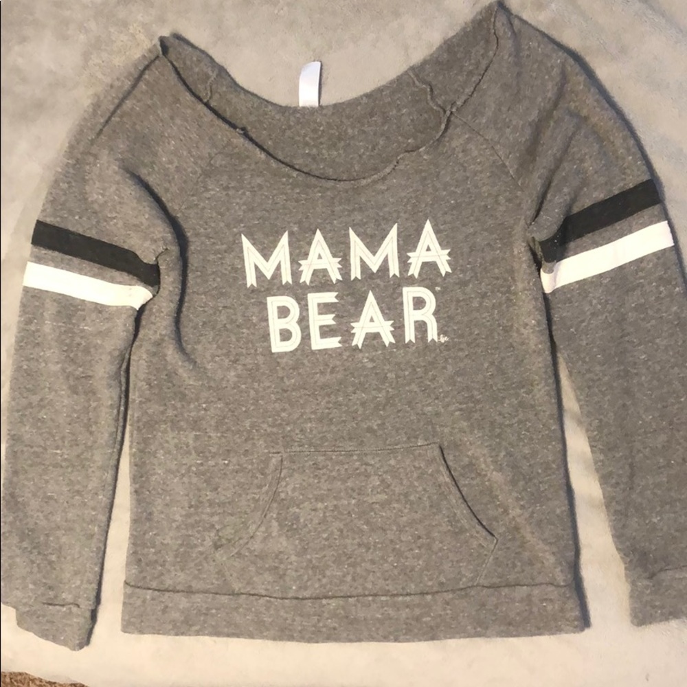 Gray mama bear sweater